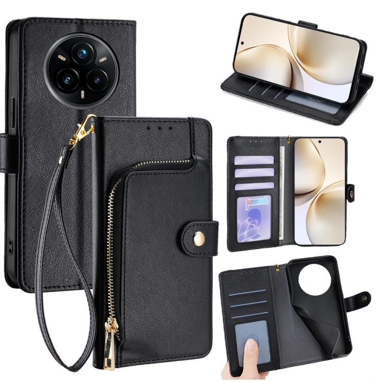 Zipper Bag Leather Phone Case, For Realme GT 7 5G Global, For Realme 14 5G Global, For Realme P3 Ultra 5G, For Realme P3 Pro 5G Global, For Realme 14 Pro+ 5G, For Realme 14 Pro 5G Global, For Realme C75 4G / 14x 5G Global, For Realme 13 Pro 5G         ...