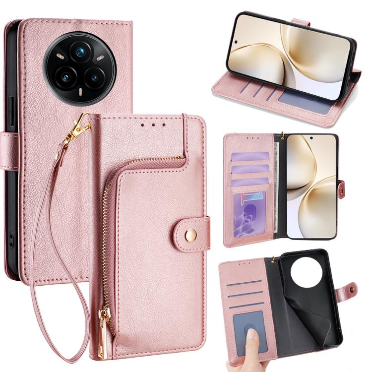 Zipper Bag Leather Phone Case, For Realme GT 7 5G Global, For Realme 14 5G Global, For Realme P3 Ultra 5G, For Realme P3 Pro 5G Global, For Realme 14 Pro+ 5G, For Realme 14 Pro 5G Global, For Realme C75 4G / 14x 5G Global, For Realme 13 Pro 5G         ...