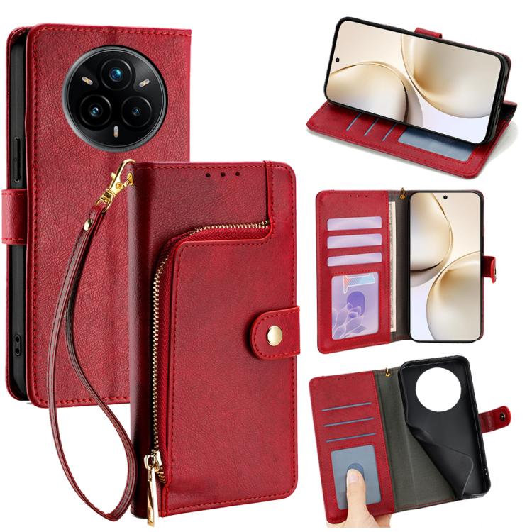 Zipper Bag Leather Phone Case, For Realme GT 7 5G Global, For Realme 14 5G Global, For Realme P3 Ultra 5G, For Realme P3 Pro 5G Global, For Realme 14 Pro+ 5G, For Realme 14 Pro 5G Global, For Realme C75 4G / 14x 5G Global, For Realme 13 Pro 5G         ...