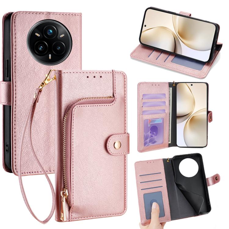Zipper Bag Leather Phone Case, For Realme GT 7 5G Global, For Realme 14 5G Global, For Realme P3 Ultra 5G, For Realme P3 Pro 5G Global, For Realme 14 Pro+ 5G, For Realme 14 Pro 5G Global, For Realme C75 4G / 14x 5G Global, For Realme 13 Pro 5G         ...