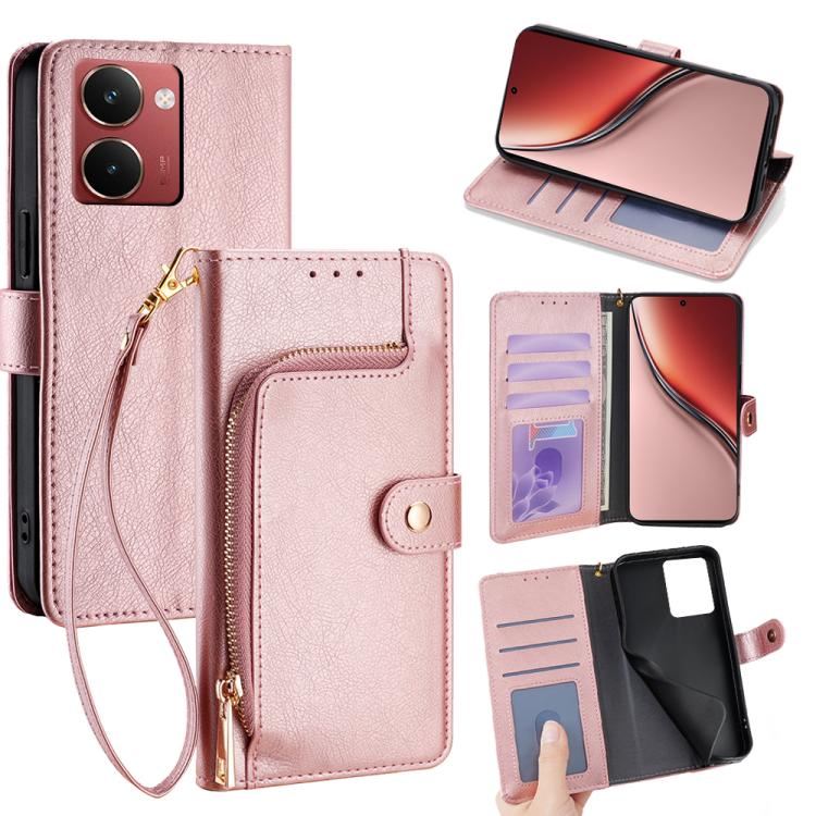 Zipper Bag Leather Phone Case, For Realme GT 7 5G Global, For Realme 14 5G Global, For Realme P3 Ultra 5G, For Realme P3 Pro 5G Global, For Realme 14 Pro+ 5G, For Realme 14 Pro 5G Global, For Realme C75 4G / 14x 5G Global, For Realme 13 Pro 5G         ...