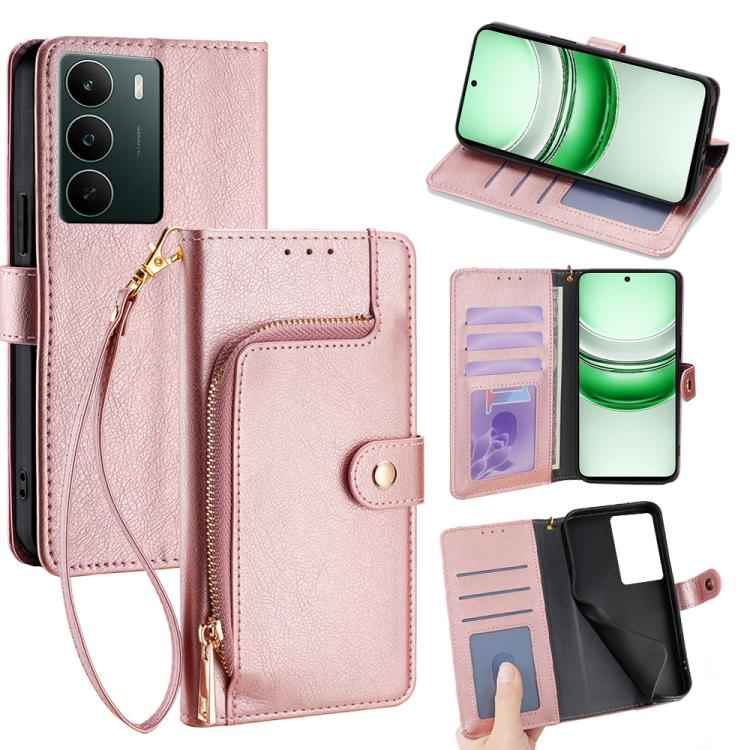 Zipper Bag Leather Phone Case, For Realme 15T 5G Global, For Realme C71 4G, For Realme GT 7 5G Global, For Realme 14 5G Global, For Realme P3 Ultra 5G, For Realme P3 Pro 5G Global, For Realme 14 Pro+ 5G, For Realme 14 Pro 5G Global                     ...