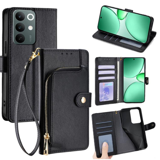 Zipper Bag Leather Phone Case, For Realme C85 5G, For Realme 15T 5G Global, For Realme C71 4G, For Realme GT 7 5G Global, For Realme 14 5G Global, For Realme P3 Ultra 5G, For Realme P3 Pro 5G Global, For Realme 14 Pro+ 5G, For Realme 14 Pro 5G Global  ...