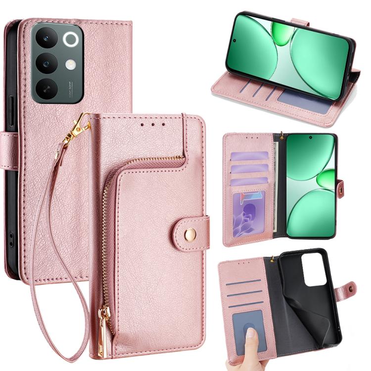 Zipper Bag Leather Phone Case, For Realme P4 Power 5G, For Realme Note 80 4G, For Realme C83 5G, For Realme Neo8 5G, For Realme 16 5G Global, For Realme 16 Pro+ 5G, For Realme 16 Pro 5G, For Realme P4x 5G, For Realme C85 5G, For Realme C85 Pro 4G      ...