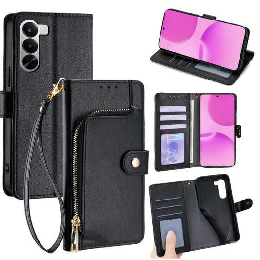 Zipper Bag Leather Phone Case, For Realme P4x 5G, For Realme C85 5G, For Realme 15T 5G Global, For Realme C71 4G, For Realme GT 7 5G Global, For Realme 14 5G Global, For Realme P3 Ultra 5G, For Realme P3 Pro 5G Global, For Realme 14 Pro+ 5G            ...