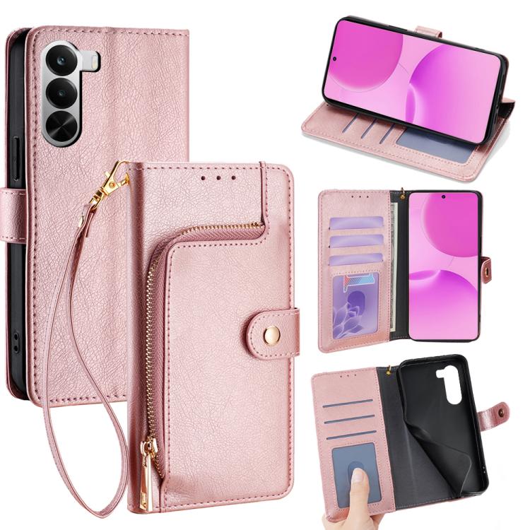 Zipper Bag Leather Phone Case, For Realme P4x 5G, For Realme C85 5G, For Realme 15T 5G Global, For Realme C71 4G, For Realme GT 7 5G Global, For Realme 14 5G Global, For Realme P3 Ultra 5G, For Realme P3 Pro 5G Global, For Realme 14 Pro+ 5G            ...