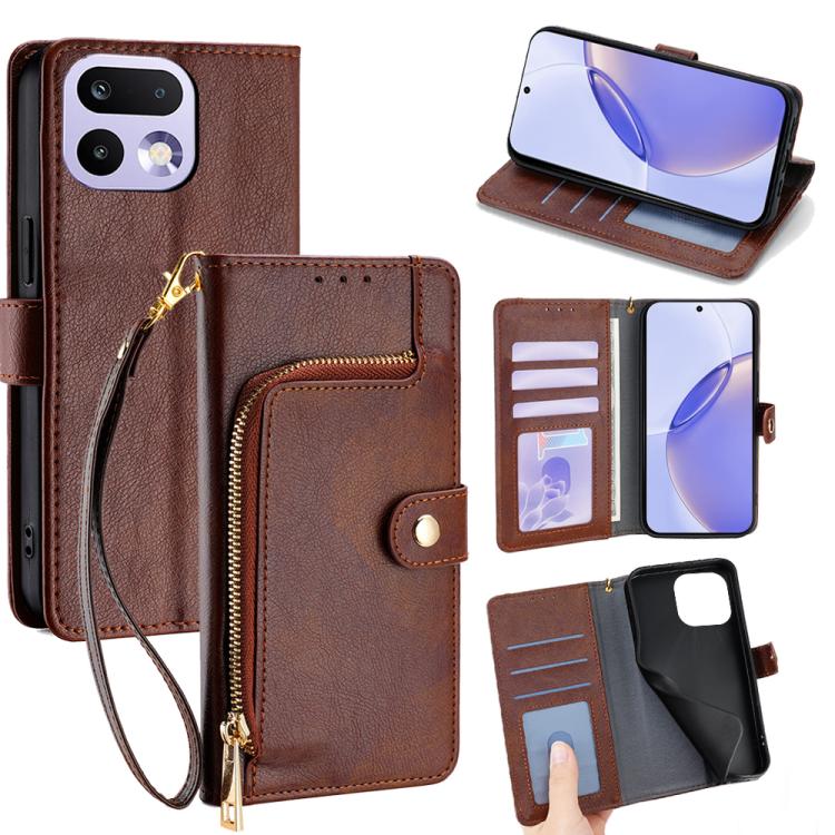 Zipper Bag Leather Phone Case, For Realme P4 Power 5G, For Realme Note 80 4G, For Realme C83 5G, For Realme Neo8 5G, For Realme 16 5G Global, For Realme 16 Pro+ 5G, For Realme 16 Pro 5G, For Realme P4x 5G, For Realme C85 5G, For Realme C85 Pro 4G      ...