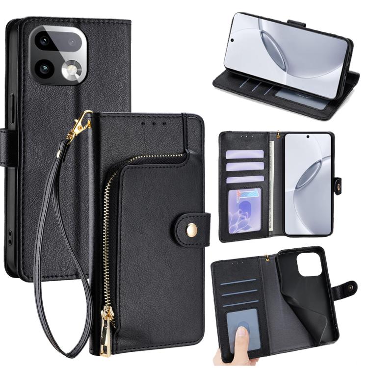 Zipper Bag Leather Phone Case, For Realme P4 Power 5G, For Realme Note 80 4G, For Realme C83 5G, For Realme Neo8 5G, For Realme 16 5G Global, For Realme 16 Pro+ 5G, For Realme 16 Pro 5G, For Realme P4x 5G, For Realme C85 5G, For Realme C85 Pro 4G      ...