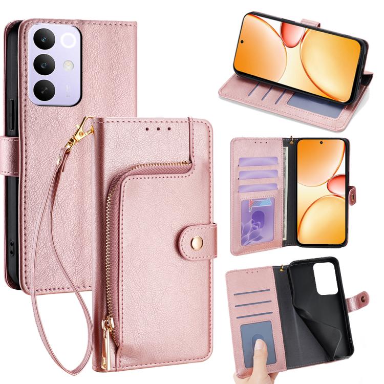 Zipper Bag Leather Phone Case, For Realme P4 Power 5G, For Realme Note 80 4G, For Realme C83 5G, For Realme Neo8 5G, For Realme 16 5G Global, For Realme 16 Pro+ 5G, For Realme 16 Pro 5G, For Realme P4x 5G, For Realme C85 5G, For Realme C85 Pro 4G      ...