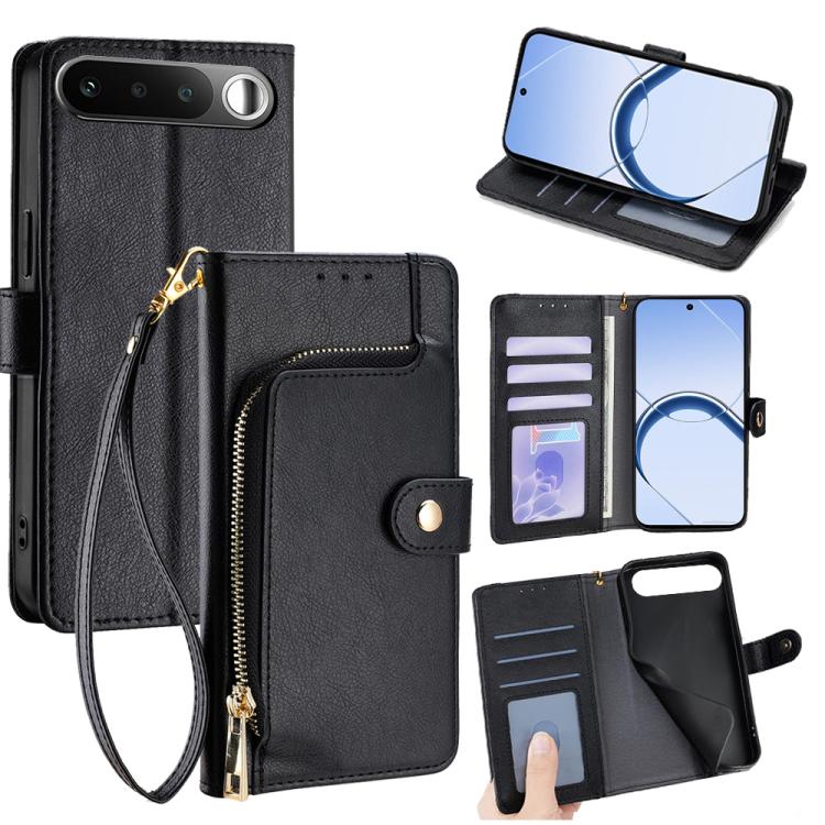 Zipper Bag Leather Phone Case, For Realme P4 Power 5G, For Realme Note 80 4G, For Realme C83 5G, For Realme Neo8 5G, For Realme 16 5G Global, For Realme 16 Pro+ 5G, For Realme 16 Pro 5G, For Realme P4x 5G, For Realme C85 5G, For Realme C85 Pro 4G      ...