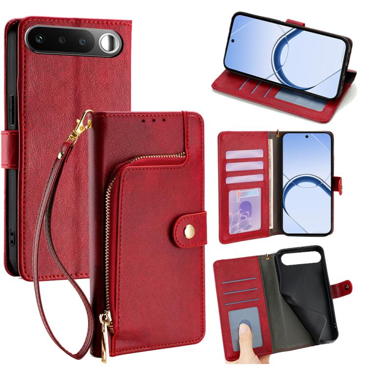 Zipper Bag Leather Phone Case, For Realme P4 Power 5G, For Realme Note 80 4G, For Realme C83 5G, For Realme Neo8 5G, For Realme 16 5G Global, For Realme 16 Pro+ 5G, For Realme 16 Pro 5G, For Realme P4x 5G, For Realme C85 5G, For Realme C85 Pro 4G      ...