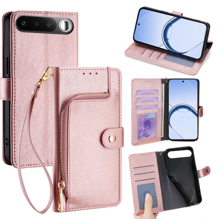 Zipper Bag Leather Phone Case, For Realme P4 Power 5G, For Realme Note 80 4G, For Realme C83 5G, For Realme Neo8 5G, For Realme 16 5G Global, For Realme 16 Pro+ 5G, For Realme 16 Pro 5G, For Realme P4x 5G, For Realme C85 5G, For Realme C85 Pro 4G      ...