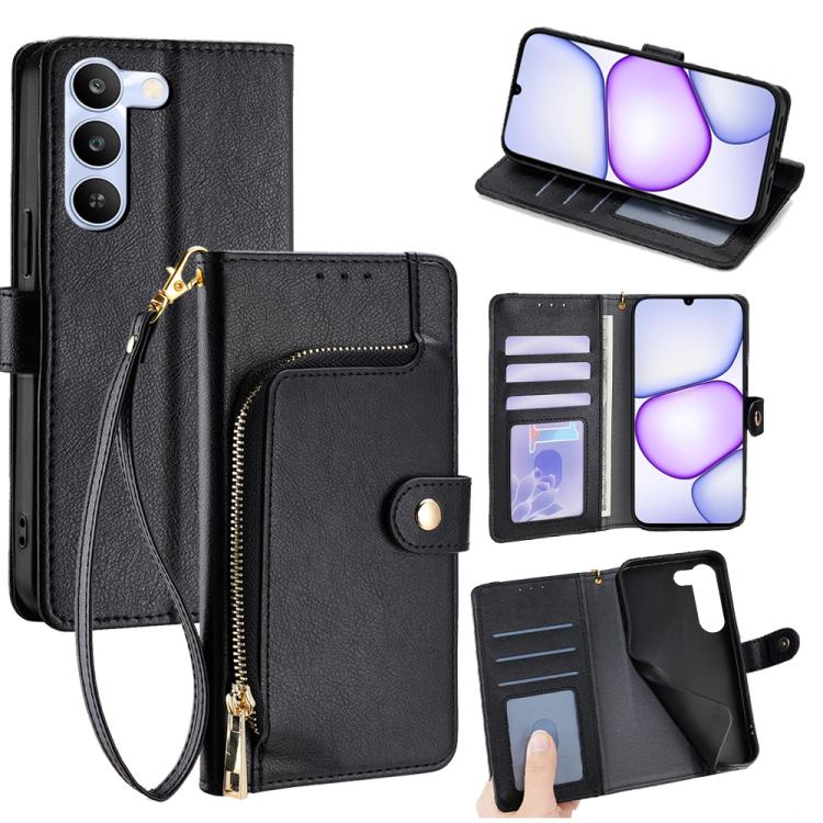 Zipper Bag Leather Phone Case, For Realme P4 Power 5G, For Realme Note 80 4G, For Realme C83 5G, For Realme Neo8 5G, For Realme 16 5G Global, For Realme 16 Pro+ 5G, For Realme 16 Pro 5G, For Realme P4x 5G, For Realme C85 5G, For Realme C85 Pro 4G      ...