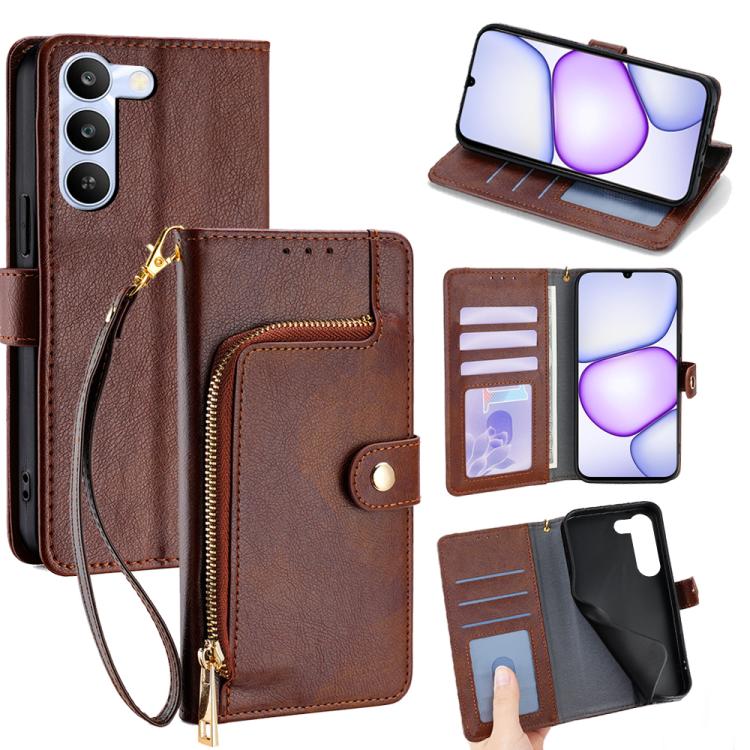 Zipper Bag Leather Phone Case, For Realme P4 Power 5G, For Realme Note 80 4G, For Realme C83 5G, For Realme Neo8 5G, For Realme 16 5G Global, For Realme 16 Pro+ 5G, For Realme 16 Pro 5G, For Realme P4x 5G, For Realme C85 5G, For Realme C85 Pro 4G      ...