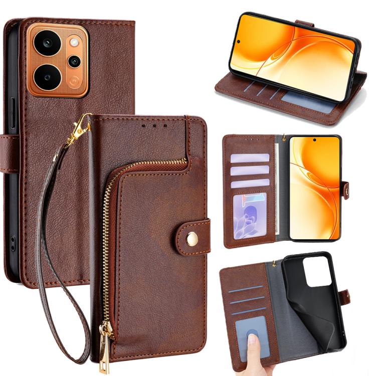 Zipper Bag Leather Phone Case, For Realme P4 Power 5G, For Realme Note 80 4G, For Realme C83 5G, For Realme Neo8 5G, For Realme 16 5G Global, For Realme 16 Pro+ 5G, For Realme 16 Pro 5G, For Realme P4x 5G, For Realme C85 5G, For Realme C85 Pro 4G      ...