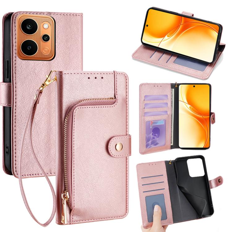 Zipper Bag Leather Phone Case, For Realme P4 Power 5G, For Realme Note 80 4G, For Realme C83 5G, For Realme Neo8 5G, For Realme 16 5G Global, For Realme 16 Pro+ 5G, For Realme 16 Pro 5G, For Realme P4x 5G, For Realme C85 5G, For Realme C85 Pro 4G      ...