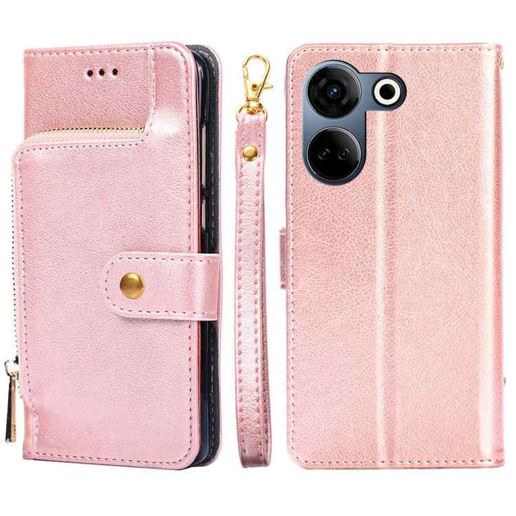 Zipper Bag Leather Phone Case, For Tecno Camon 20 Pro 5G, For Tecno Camon 20 Pro 4G
