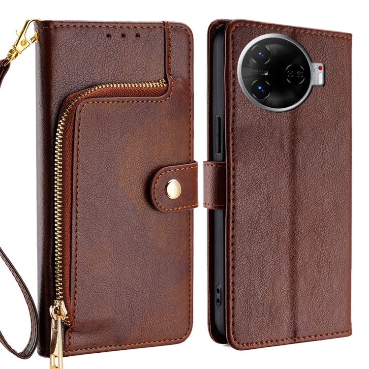 Zipper Bag Leather Phone Case, For Tecno Camon 30 Pro 5G, For Tecno Camon 30, For Tecno Camon 20 Premier 5G, For Tecno Camon 20 Pro 5G, For Tecno Camon 20 Pro 4G