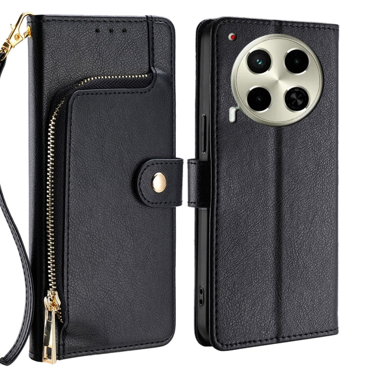 Zipper Bag Leather Phone Case, For Tecno Pova Slim 5G / Spark Slim 4G, For Tecno Pova 7 Pro, For Tecno Spark 40 Pro+ 4G, For Tecno Spark 40 Pro 4G, For Tecno Camon 40 Premier 5G, For Tecno Spark 30 4G, For Tecno Pova 6 Neo 5G, For Tecno Spark 30C 4G   ...