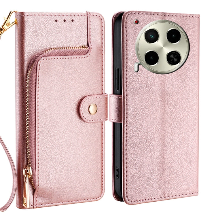 Zipper Bag Leather Phone Case, For Tecno Camon 30 Pro 5G, For Tecno Camon 30, For Tecno Camon 20 Premier 5G, For Tecno Camon 20 Pro 5G, For Tecno Camon 20 Pro 4G