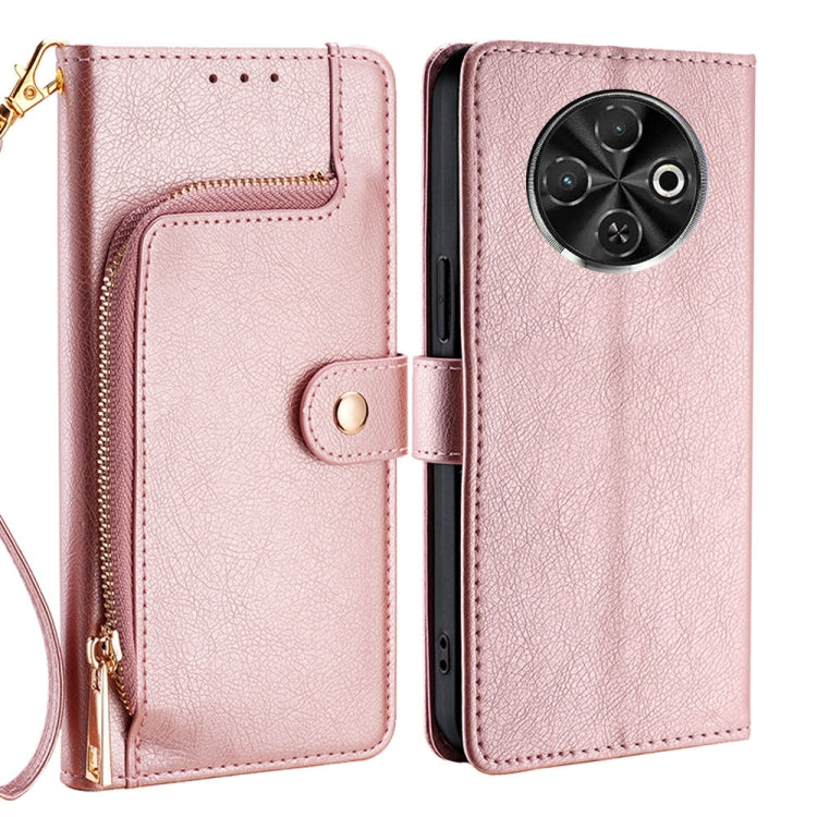 Zipper Bag Leather Phone Case, For Tecno Pova Slim 5G / Spark Slim 4G, For Tecno Pova 7 Pro, For Tecno Spark 40 Pro+ 4G, For Tecno Spark 40 Pro 4G, For Tecno Camon 40 Premier 5G, For Tecno Spark 30 4G, For Tecno Pova 6 Neo 5G, For Tecno Spark 30C 4G   ...