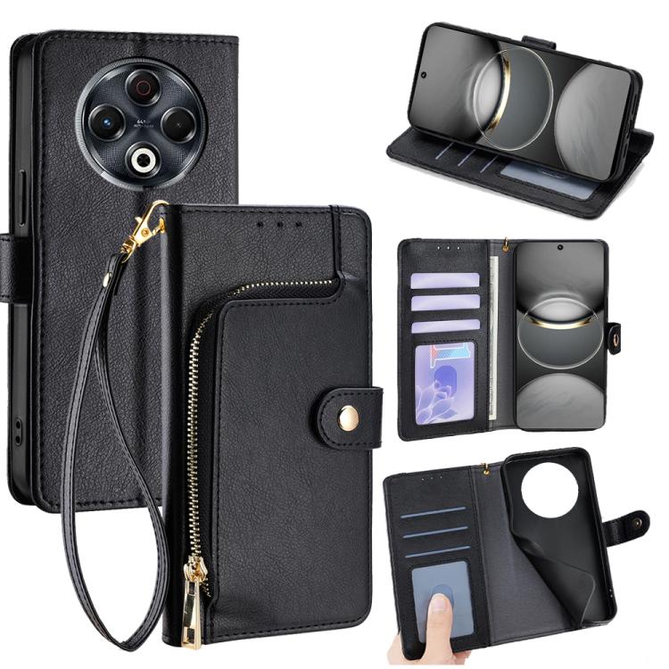 Zipper Bag Leather Phone Case, For Tecno Pova Slim 5G / Spark Slim 4G, For Tecno Pova 7 Pro, For Tecno Spark 40 Pro+ 4G, For Tecno Spark 40 Pro 4G, For Tecno Camon 40 Premier 5G, For Tecno Spark 30 4G, For Tecno Pova 6 Neo 5G, For Tecno Spark 30C 4G   ...