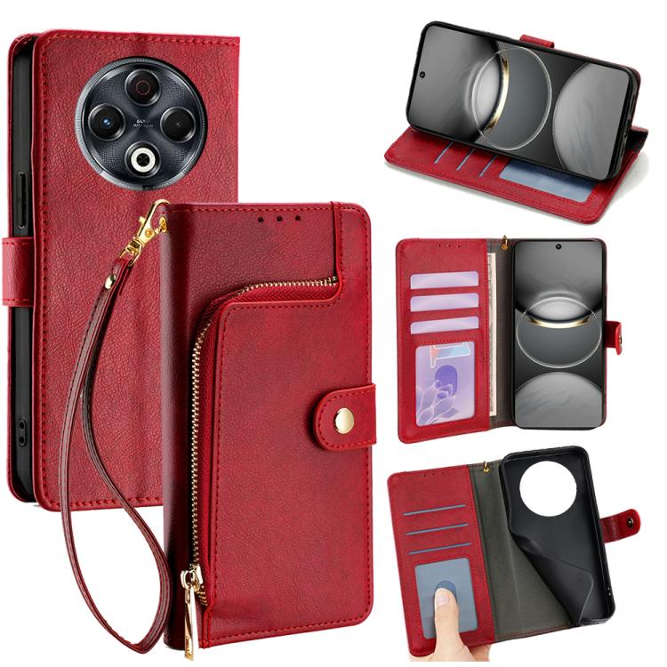 Zipper Bag Leather Phone Case, For Tecno Pova Slim 5G / Spark Slim 4G, For Tecno Pova 7 Pro, For Tecno Spark 40 Pro+ 4G, For Tecno Spark 40 Pro 4G, For Tecno Camon 40 Premier 5G, For Tecno Spark 30 4G, For Tecno Pova 6 Neo 5G, For Tecno Spark 30C 4G   ...