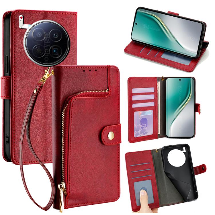 Zipper Bag Leather Phone Case, For Tecno Pova Slim 5G / Spark Slim 4G, For Tecno Pova 7 Pro, For Tecno Spark 40 Pro+ 4G, For Tecno Spark 40 Pro 4G, For Tecno Camon 40 Premier 5G, For Tecno Spark 30 4G, For Tecno Pova 6 Neo 5G, For Tecno Spark 30C 4G   ...