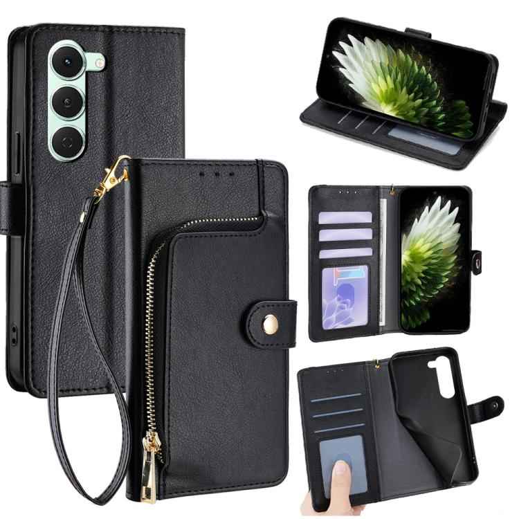 Zipper Bag Leather Phone Case, For Tecno Pova Slim 5G / Spark Slim 4G, For Tecno Pova 7 Pro, For Tecno Spark 40 Pro+ 4G, For Tecno Spark 40 Pro 4G, For Tecno Camon 40 Premier 5G, For Tecno Spark 30 4G, For Tecno Pova 6 Neo 5G, For Tecno Spark 30C 4G   ...