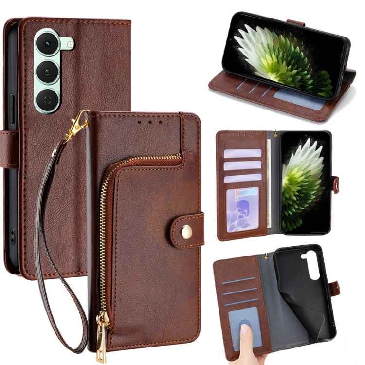 Zipper Bag Leather Phone Case, For Tecno Pova Slim 5G / Spark Slim 4G, For Tecno Pova 7 Pro, For Tecno Spark 40 Pro+ 4G, For Tecno Spark 40 Pro 4G, For Tecno Camon 40 Premier 5G, For Tecno Spark 30 4G, For Tecno Pova 6 Neo 5G, For Tecno Spark 30C 4G   ...