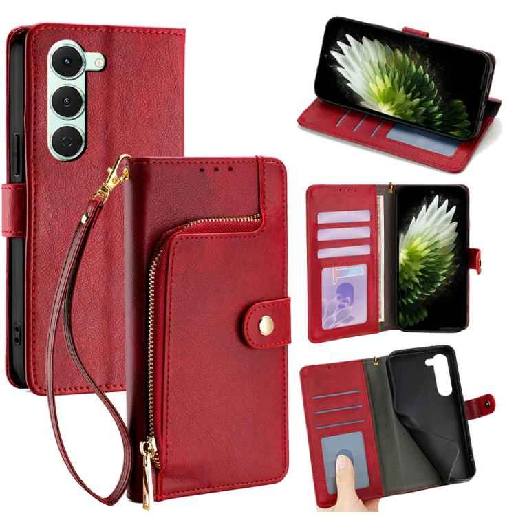 Zipper Bag Leather Phone Case, For Tecno Pova Slim 5G / Spark Slim 4G, For Tecno Pova 7 Pro, For Tecno Spark 40 Pro+ 4G, For Tecno Spark 40 Pro 4G, For Tecno Camon 40 Premier 5G, For Tecno Spark 30 4G, For Tecno Pova 6 Neo 5G, For Tecno Spark 30C 4G   ...