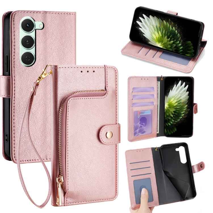 Zipper Bag Leather Phone Case, For Tecno Pova Slim 5G / Spark Slim 4G, For Tecno Pova 7 Pro, For Tecno Spark 40 Pro+ 4G, For Tecno Spark 40 Pro 4G, For Tecno Camon 40 Premier 5G, For Tecno Spark 30 4G, For Tecno Pova 6 Neo 5G, For Tecno Spark 30C 4G   ...