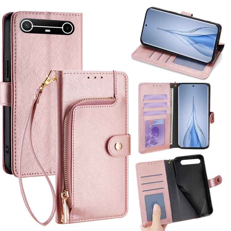 Zipper Bag Leather Phone Case, For Tecno Pova Slim 5G / Spark Slim 4G, For Tecno Pova 7 Pro, For Tecno Spark 40 Pro+ 4G, For Tecno Spark 40 Pro 4G, For Tecno Camon 40 Premier 5G, For Tecno Spark 30 4G, For Tecno Pova 6 Neo 5G, For Tecno Spark 30C 4G   ...