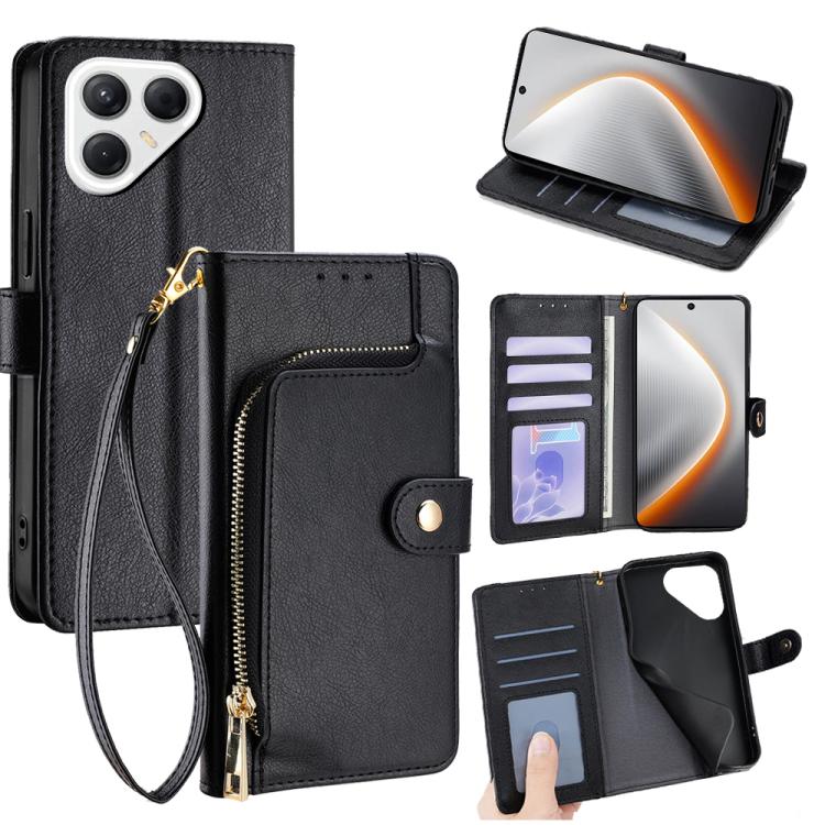 Zipper Bag Leather Phone Case, For Tecno Pova Curve 2 5G, For Tecno Camon 50 Pro 4G, For Tecno Camon 50 4G, For Tecno Pova Slim 5G / Spark Slim 4G, For Tecno Pova 7 Pro, For Tecno Pova 7 5G, For Tecno Spark 40 Pro+ 4G, For Tecno Spark 40 Pro 4G        ...