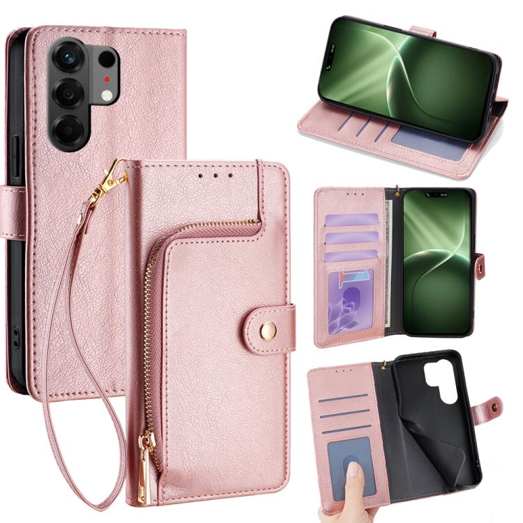 Zipper Bag Leather Phone Case, For Tecno Pova Curve 2 5G, For Tecno Camon 50 Pro 4G, For Tecno Camon 50 4G, For Tecno Pova Slim 5G / Spark Slim 4G, For Tecno Pova 7 Pro, For Tecno Pova 7 5G, For Tecno Spark 40 Pro+ 4G, For Tecno Spark 40 Pro 4G        ...