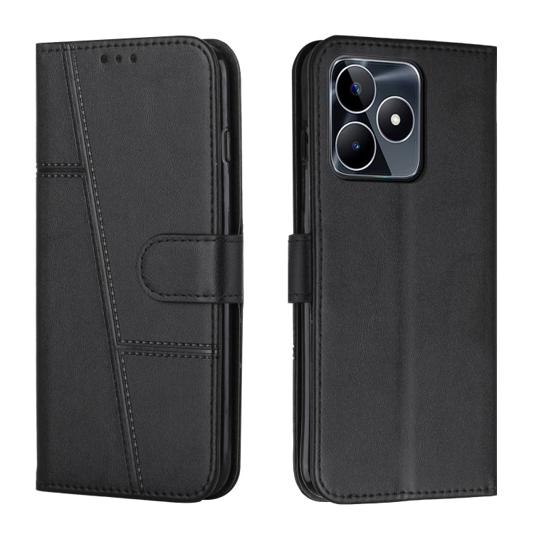 Stitching Calf Texture Buckle Leather Phone Case, For Realme 12+, For Realme 12 Pro+, For Realme C67 4G Global, For Realme 11 4G, For Realme 11 5G, For Realme C53/Narzo N53, For Realme 11, For Realme 11 Pro/11 Pro+