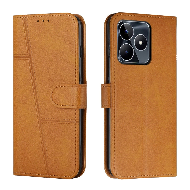 Stitching Calf Texture Buckle Leather Phone Case, For Realme 12+, For Realme 12 Pro+, For Realme C67 4G Global, For Realme 11 4G, For Realme 11 5G, For Realme C53/Narzo N53, For Realme 11, For Realme 11 Pro/11 Pro+