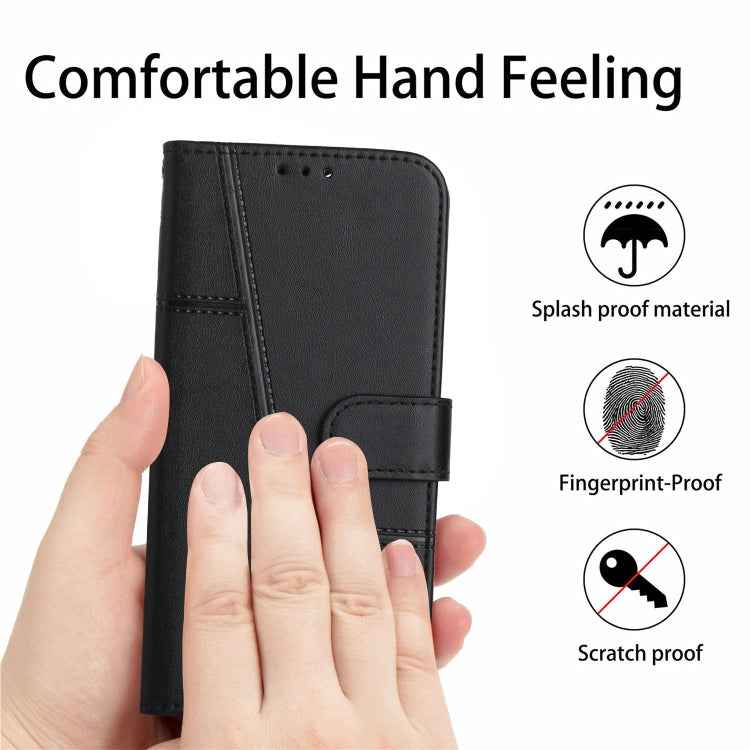 Stitching Calf Texture Buckle Leather Phone Case, For Realme 11, For Realme 11 Pro/11 Pro+, For Realme C65 4G, For Realme 9i 5G/V20 5G/V30t/V30, For Realme C55