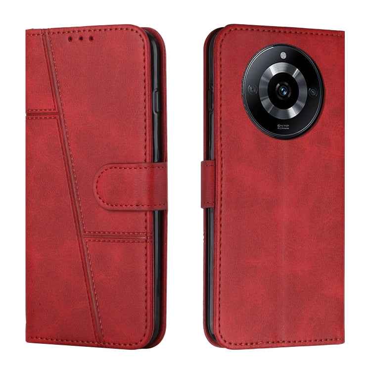 Stitching Calf Texture Buckle Leather Phone Case, For Realme 11, For Realme 11 Pro/11 Pro+, For Realme C65 4G, For Realme 9i 5G/V20 5G/V30t/V30, For Realme C55