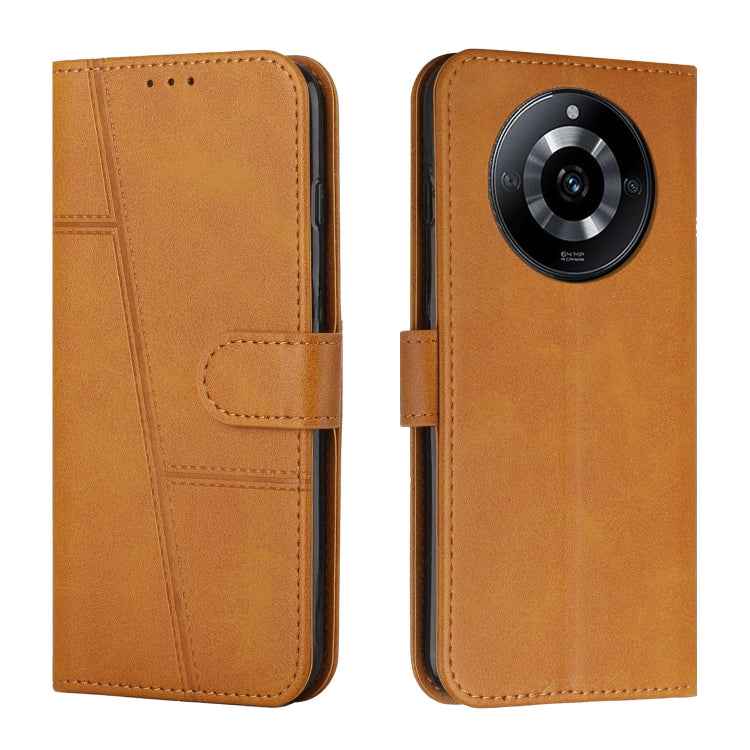Stitching Calf Texture Buckle Leather Phone Case, For Realme 11, For Realme 11 Pro/11 Pro+, For Realme C65 4G, For Realme 9i 5G/V20 5G/V30t/V30, For Realme C55