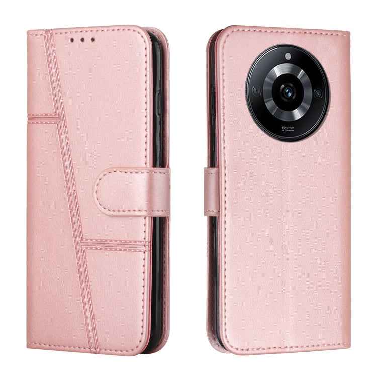 Stitching Calf Texture Buckle Leather Phone Case, For Realme 11, For Realme 11 Pro/11 Pro+, For Realme C65 4G, For Realme 9i 5G/V20 5G/V30t/V30, For Realme C55
