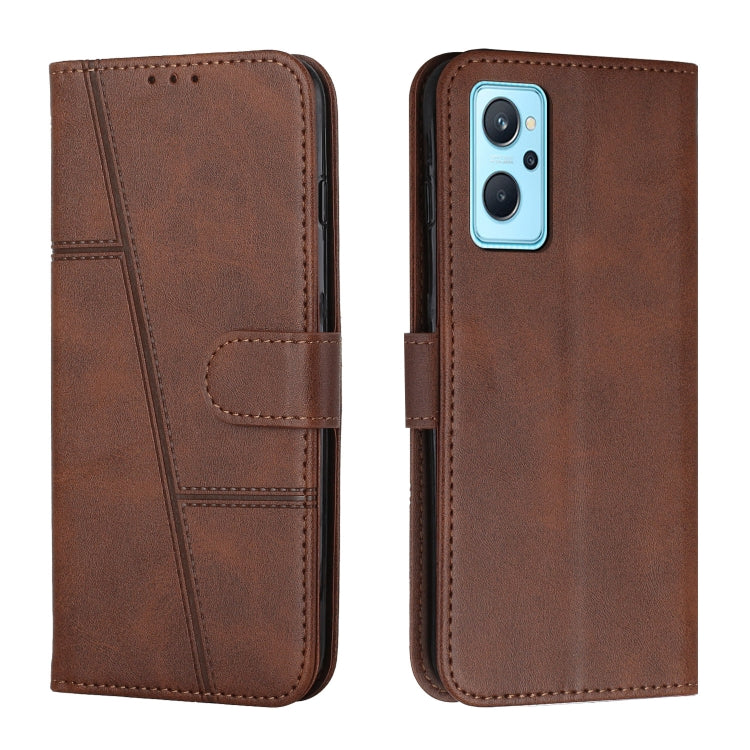 Stitching Calf Texture Buckle Leather Phone Case, For Realme 11, For Realme 11 Pro/11 Pro+, For Realme C65 4G, For Realme 9i 5G/V20 5G/V30t/V30, For Realme C55
