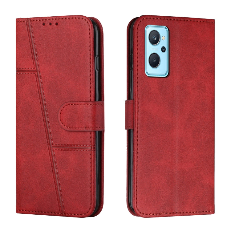 Stitching Calf Texture Buckle Leather Phone Case, For Realme 11, For Realme 11 Pro/11 Pro+, For Realme C65 4G, For Realme 9i 5G/V20 5G/V30t/V30, For Realme C55
