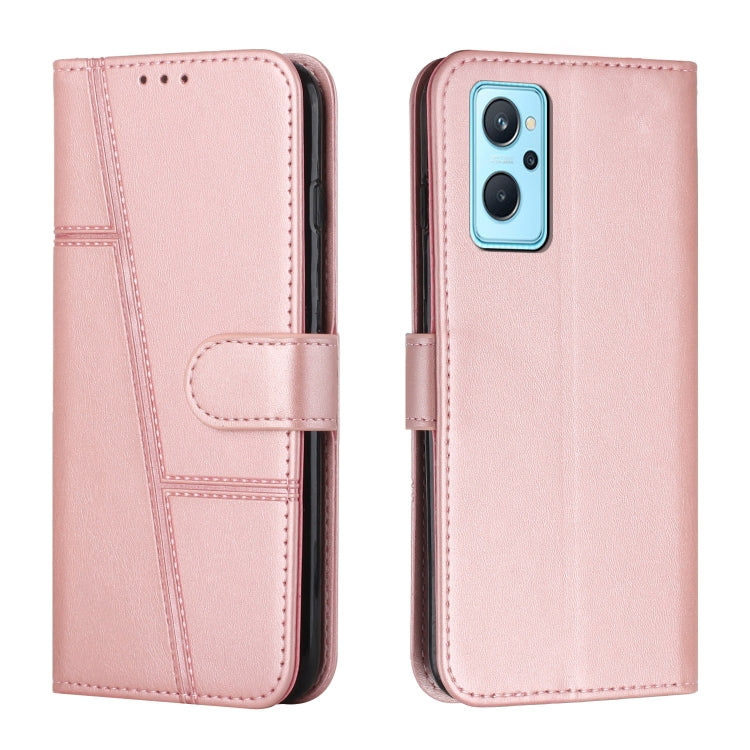 Stitching Calf Texture Buckle Leather Phone Case, For Realme 11, For Realme 11 Pro/11 Pro+, For Realme C65 4G, For Realme 9i 5G/V20 5G/V30t/V30, For Realme C55