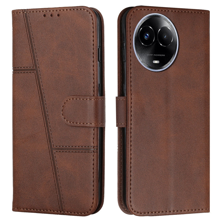 Stitching Calf Texture Buckle Leather Phone Case, For Realme 12+, For Realme 12 Pro+, For Realme C67 4G Global, For Realme 11 4G, For Realme 11 5G, For Realme C53/Narzo N53, For Realme 11, For Realme 11 Pro/11 Pro+