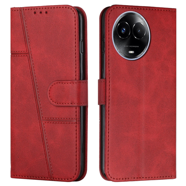 Stitching Calf Texture Buckle Leather Phone Case, For Realme 12+, For Realme 12 Pro+, For Realme C67 4G Global, For Realme 11 4G, For Realme 11 5G, For Realme C53/Narzo N53, For Realme 11, For Realme 11 Pro/11 Pro+