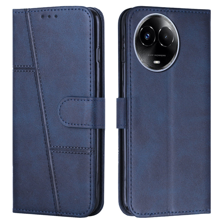 Stitching Calf Texture Buckle Leather Phone Case, For Realme 12+, For Realme 12 Pro+, For Realme C67 4G Global, For Realme 11 4G, For Realme 11 5G, For Realme C53/Narzo N53, For Realme 11, For Realme 11 Pro/11 Pro+