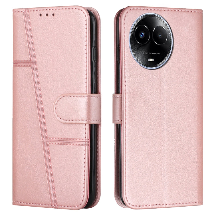 Stitching Calf Texture Buckle Leather Phone Case, For Realme 12+, For Realme 12 Pro+, For Realme C67 4G Global, For Realme 11 4G, For Realme 11 5G, For Realme C53/Narzo N53, For Realme 11, For Realme 11 Pro/11 Pro+