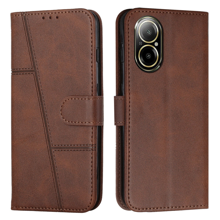 Stitching Calf Texture Buckle Leather Phone Case, For Realme 12+, For Realme 12 Pro+, For Realme C67 4G Global, For Realme 11 4G, For Realme 11 5G, For Realme C53/Narzo N53, For Realme 11, For Realme 11 Pro/11 Pro+