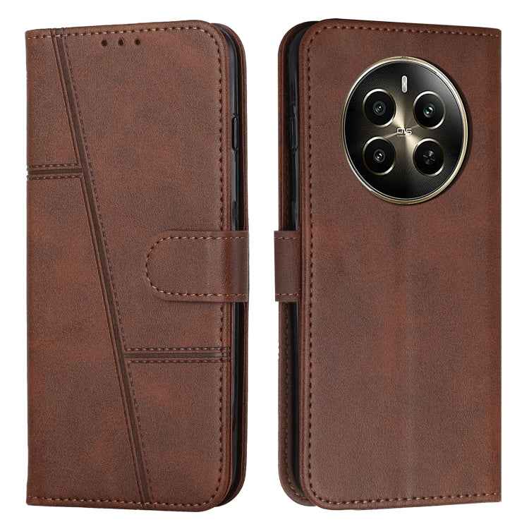 Stitching Calf Texture Buckle Leather Phone Case, For Realme C63, For Realme 12, For Realme 12+, For Realme 12 Pro+, For Realme C67 4G Global, For Realme 11 4G, For Realme 11 5G, For Realme C53/Narzo N53